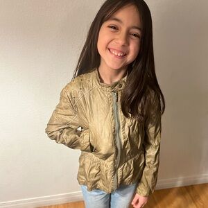 Faux leather jacket EUC